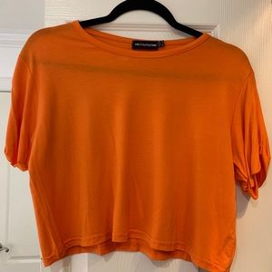 Orange Cropped T-Shirt